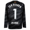 Officiële Voetbalshirt Doelman FC Barcelona Ter Stegen 1 Uit 2023-24 Lange Mouw - Heren